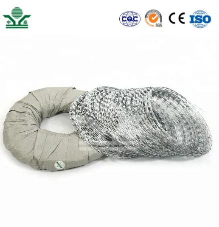 Prison Barbed Wire China Factory 10 - 15 M Length Electric Galvanized Barbed Wire Used for Anti Climb Mesh Fence