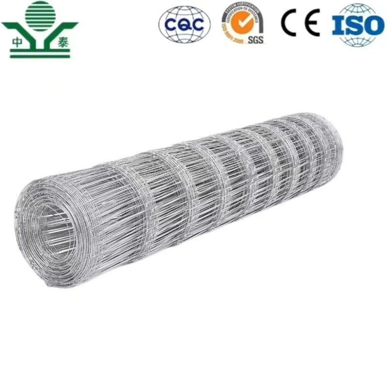 Zhongtai Galvanized Fixed Knot Woven Wire Mesh Livestock Fence Cattle Wire Mesh