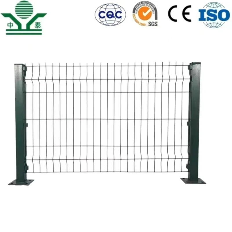 Zhongtai PVC/ Powder Coated Steel Iron 3D Welded Wire Mesh Fence
